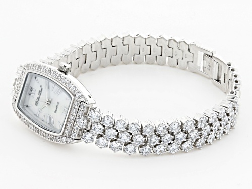 Bella Luce ® Ladies Round Mother Of Pearl Dial Sterling Silver Watch