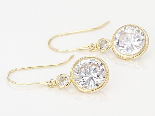 Bella Luce ® 6.92ctw 10k Yellow Gold Earrings (4.08ctw Dew)