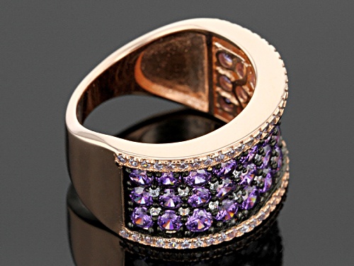 Bella Luce ® 4.65ctw Purple And White Diamond Simulants Eterno ™ Rose Ring - Size 5