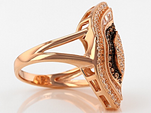 Bella Luce ® 1.99ctw Champagne And White Diamond Simulants Eterno ™ Rose Ring - Size 5