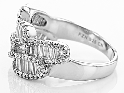 Bella Luce ® 2.44ctw Rhodium Over Sterling Silver Ring (1.73ctw Dew) - Size 7