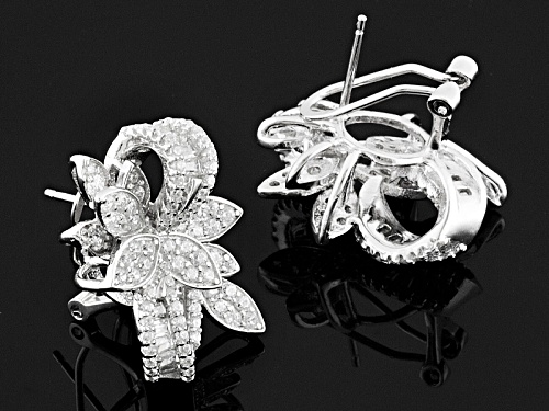 Bella Luce ® 4.44ctw Rhodium Over Sterling Silver Earrings (2.35ctw Dew)
