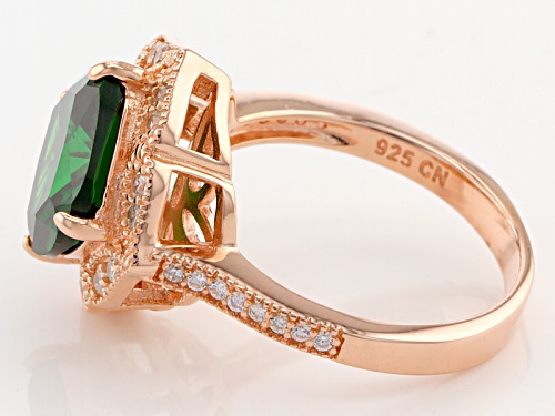 Bella Luce ® 6.73ctw Emerald And White Diamond Simulants Eterno ™ Rose Ring - Size 8