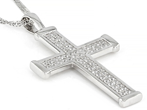 Bella Luce ® 0.90ctw Rhodium Over Sterling Silver Men's Pendant With Chain (0.60ctw DEW)