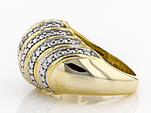 Emulous™ Diamond Accent Round Diamond 14k Yellow Gold Over Brass Ring ...