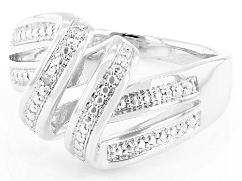 Emulous™ Round White Diamond Accent Rhodium Over Brass Ring - Size 7
