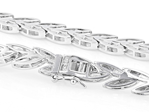 Emulous™ Round White Diamond Accent Rhodium Over Brass Necklace - Size 18
