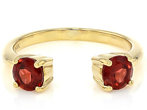1.00ctw Vermelho Garnet™ 14K Yellow Gold Cuff Ring - Size 9
