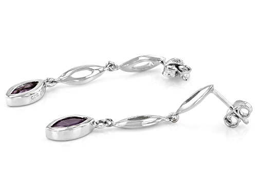 Bella Luce ® 1.55ctw Amethyst Simulant Rhodium Over Sterling Silver Earrings