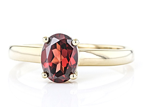1.10ct Oval Vermelho Garnet™ 18k Yellow Gold Over Sterling Silver January Birthstone Ring - Size 8