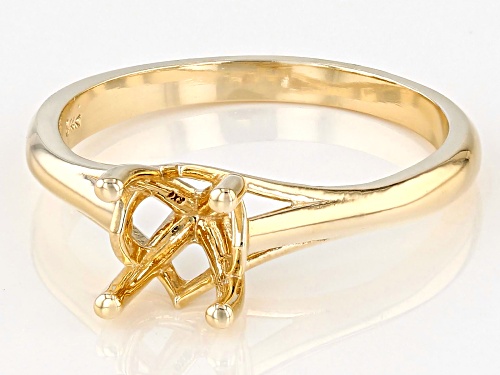14K Yellow Gold 8x6mm Oval Solitaire Ring Casting