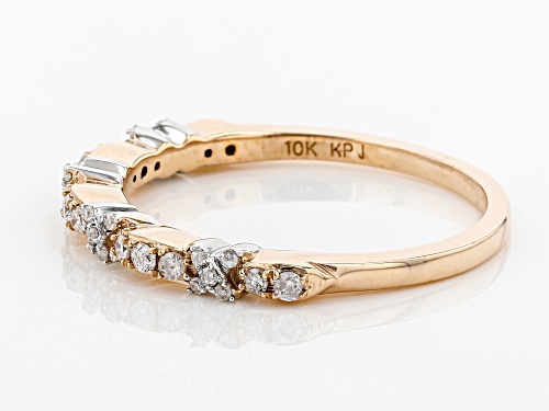 .20ctw Round White Diamond 10k Rose Gold Ring - Size 4