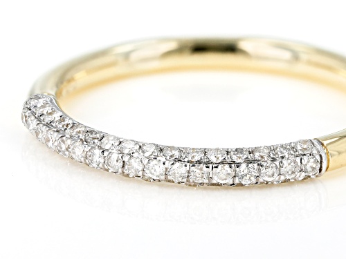 .25ctw Round White Diamond 10k Yellow Gold Ring - Size 8
