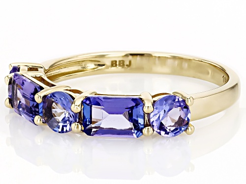 1.66ctw Tanzanite 10k Yellow Gold Ring - Size 8