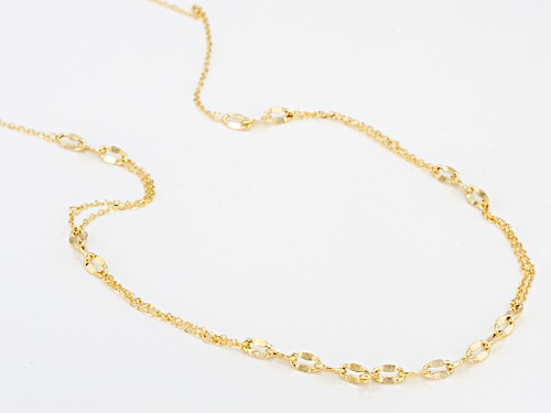 10k Yellow Gold 1.5mm Mariner Link 20 Inch Chain Necklace - Size 20