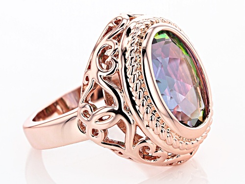 Timna Jewelry Collection™ 4.90ct Oval Sweet Tart™ Quartz Solitaire Copper Ring - Size 8