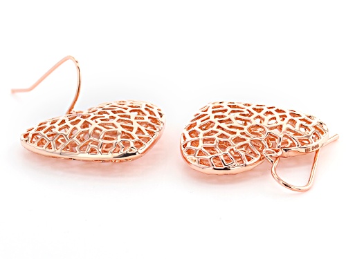 Timna Jewelry Collection™ Copper Filigree Heart Dangle Earrings