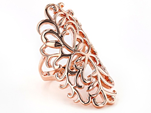 Timna Jewelry Collection™ Copper Filigree Knuckle Ring - Size 7
