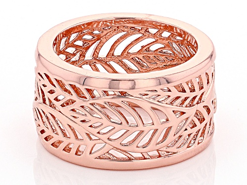 Timna Jewelry Collection™  Copper Leaf Band Ring - Size 8