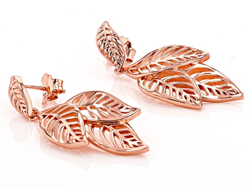 Timna Jewelry Collection™  Copper Three Leaf Dangle Earrings