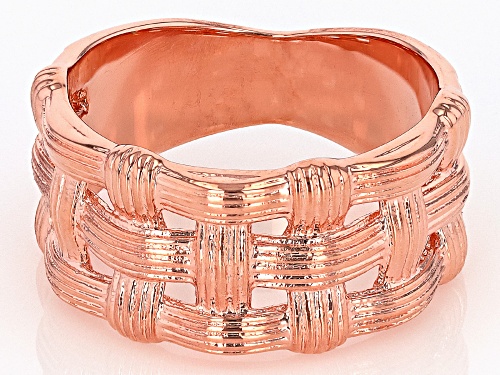 Timna Jewelry Collection™ Copper Basket-weave Textured Ring - Size 7