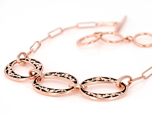 Timna Jewelry Collection™ Open Circle Design Copper Toggle Bracelet - Size 8