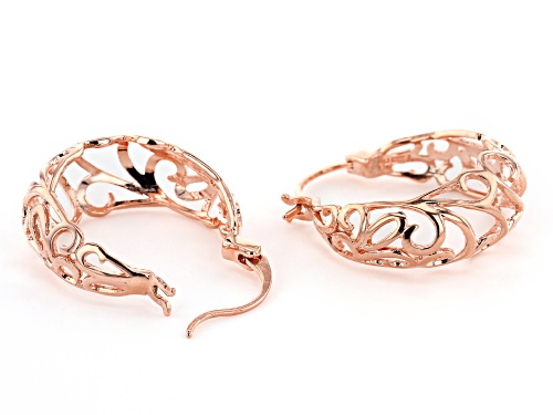 Timna Jewelry Collection™ Hoop Copper Filigree Earrings