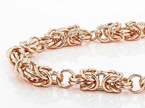 Timna Jewelry Collection™ Copper Byzantine Chain Link, Station Necklace - Size 18
