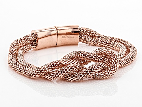 Timna Jewelry Collection™ Copper Two-Strand Mesh Knot Bracelet - Size 8