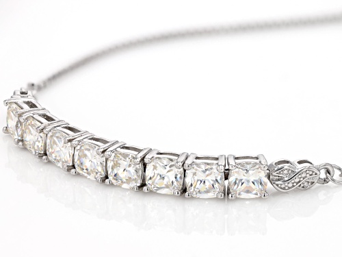 6.46ctw Cushion Strontium Titanate Sterling Silver Bracelet