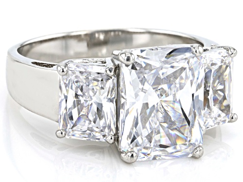 Charles Winston For Bella Luce ® 13.60ctw Scintillant Cut ® Rhodium Over Silver Ring - Size 12