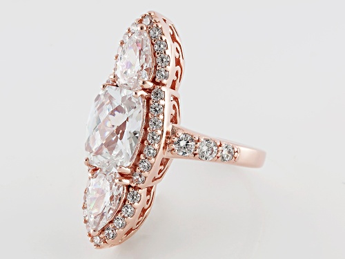 Charles Winston For Bella Luce ® 8.76ctw Oval, Pear Shape & Round Eterno ™ Rose Ring - Size 5