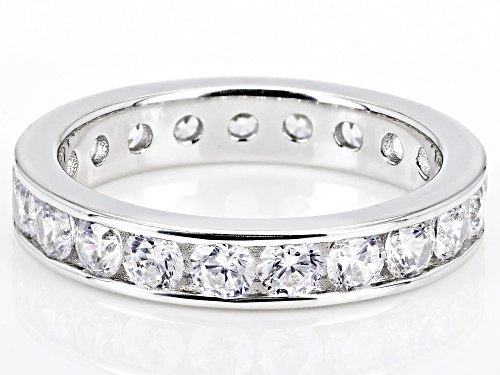 Charles Winston For Bella Luce ® 3.78ctw White Diamond Simulants Rhodium Over Sterling Silver Ring - Size 8