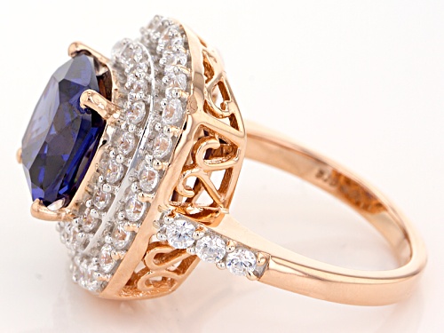 Charles Winston For Bella Luce ® 9.31ctw Tanzanite & Diamond Simulants Eterno™ Rose Ring - Size 5