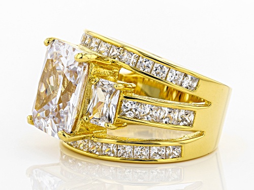 Charles Winston for Bella Luce ® 14.23CTW White Diamond Simulant Eterno ™ Yellow Ring - Size 12