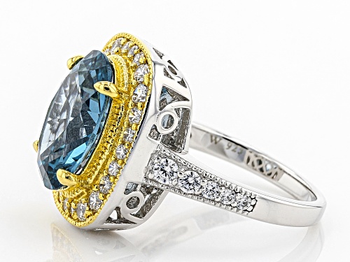 Charles Winston for Bella Luce®Multi Gem Simulants Eterno™Yellow Rhodium Over Silver Ring - Size 11