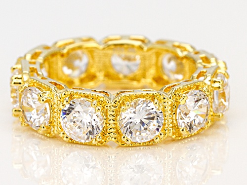 Charles Winston for Bella Luce ® 8.69CTW White Diamond Simulant Eterno ™ Yellow Ring - Size 8