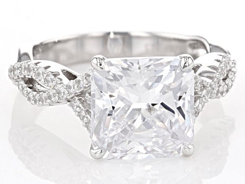 Charles Winston for Bella Luce® 8.50CTW Scintillant Cut® Rhodium Over Sterling Silver Ring - Size 11