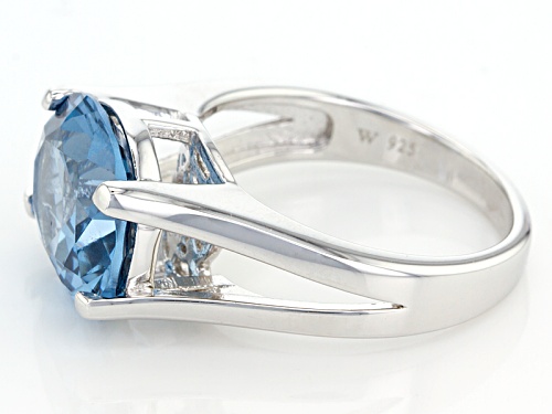 Charles Winston For Bella Luce ® Lab Created Blue Spinel Rhodium Over Sterling Ring - Size 10