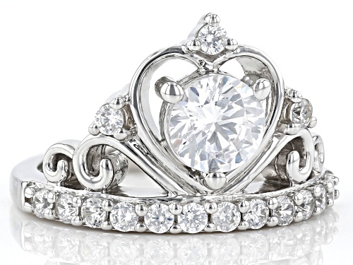 Charles Winston For Bella Luce ® 2.29ctw Rhodium Over Sterling Silver Ring (1.48ctw DEW) - Size 8