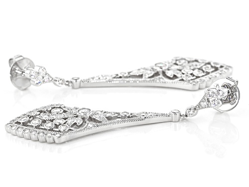 Charles Winston for Bella Luce ® 5.01ctw Rhodium Over Sterling Silver Earrings (3.17ctw DEW)