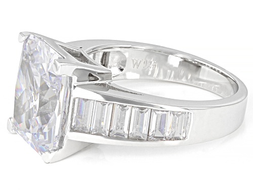 Charles Winston For Bella Luce ® 11.34ctw Scintillant Cut Rhodium Over Sterling Silver Ring - Size 8