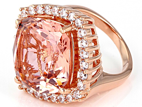 Charles Winston For Bella Luce ® 16.34ctw Morganite And White Diamond Simulants Eterno ™ Rose Ring - Size 7
