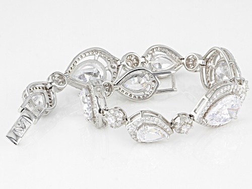 Charles Winston For Bella Luce ® 34.38CTW Rhodium Over Sterling Silver Bracelet. (22.18CTW DEW) - Size 7.5