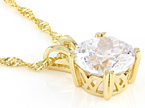 Charles Winston For Bella Luce® 6.30ctw Scintillant Cut ®Eterno™ Yellow Pendant W/Chain