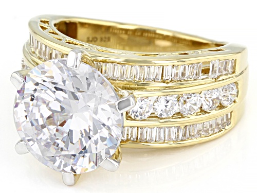 Charles Winston For Bella Luce® 10.70ctw Love Cut™ Eterno™ Yellow 9th Anniversary Ring - Size 10