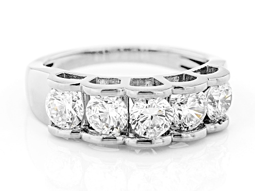 Charles Winston For Bella Luce® 2.48ctw White Diamond Simulant Rhodium Over Silver Ring(1.50ctw DEW) - Size 9