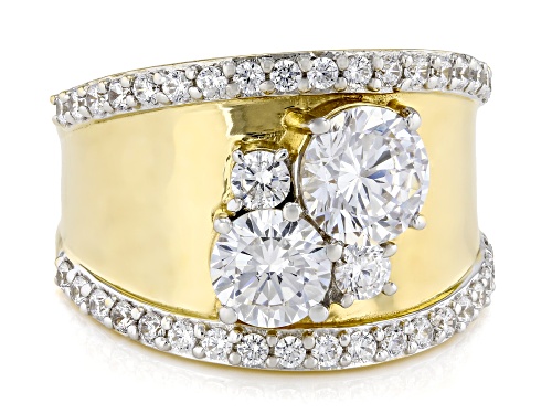 Charles Winston For Bella Luce® 4.13ctw White Diamond Simulant Eterno™ Yellow Ring - Size 7