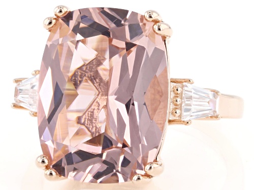 Charles Winston For Bella Luce® 9.95ctw Morganite and Diamond Simulants Eterno™ Rose Ring - Size 8