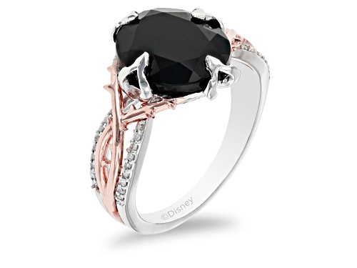 Enchanted Disney Villains Maleficent Ring Spinel & Diamond Rhodium & 14k Gold Over Silver 4.70ctw - Size 8